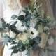 Boho Greenery Bouquet, Dried Eucalyptus Bouquet, bridal bouquet, wedding bouquet, woodland bouquet
