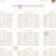 Seating chart wedding invitation set pink garden peony rose greenery PDF 18x24 in online maker