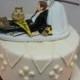 HARRY POTTER Funny Wedding Cake Topper HUFFLEPUFF House Charming Rehearsal Dinner Groom's Cake Magic Wizard Witchcraft Broomstick Owl