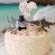 shark wedding cake topper great white lover bride and groom San Jose sharks mascot beach nautical themed cake topper destination tropical