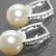 Bridal Pearl Earrings Pearl CZ Leverback Wedding Earrings Swarovski 10mm Ivory Pearl Silver Earrings Bridal Pearl Earring Bridesmaid Jewelry