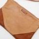 Leather Clutch, Brown Leather Clutch, Two Tone Leather Clutch, Leather Wristlet, Genuine Leather Clutch