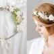 Eucalyptus Flower Crown, Wedding Hair wreath, Bridal hair accessories,Fairy Crown,Floral hair garland,Hair band,Headband Bride or Bridesmaid