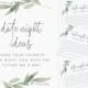 Date night advice game card INSTANT DOWNLOAD, Bridal shower, Hens night, Bachelorette, Brunch, Games, Words of advice, date ideas