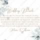 Wedding invitation set white anemone menthol greenery berry PDF 5x3.5 in customize online