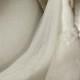 Plain Two-Tier Chapel Length Tulle Veil With Raw Edge, Chapel Wedding Veil, Long Wedding Veil, Long Bridal Veil, White Veil 