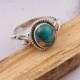 Adorable Composite Turquoise Top Quality Gemstone Ring Cut  Stone Boho Ring 925-Sterling Silver Ring,Vintage,Ring Finger Ring Gift for Her,