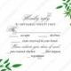 Greenery rsvp card wedding invitation set watercolor herbal design PDF 5x3.5 in customize online