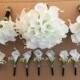 White Calla Lilly Bouquet White Bridal Bouquet Bridesmaids Bouquet White Call Lily Boutonniere PU Real Touch Calla Lilies Bouquets DJ-77