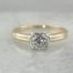 Fantastic Framing: Sparkling Diamond Solitaire with Etched Details  YD0HV1-P