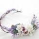 Lavender flower crown for wedding