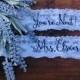 Personalized / Monogrammed Embroidered Wedding and Toss Garters.  Something Blue! Nice Catch Garter / Ships within 3 days! You're Next