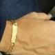 Large Link Personalized Men’s ID Bracelet, Custom Link Bracelet,  Curb Link ID Gold Plated Bracelet,  Men’s Name Bracelet