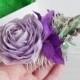 Purple floral hair comb Lavender wedding hairpiece Violet flower hair piece Bridesmaid headpiece Lilac bridal head piece