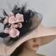 Misty Rose Woman Party Hat Kentucky Derby Hat Tea Hat Wedding Accessory Cocktail Party Hat Church Hat