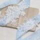 Blue lace garter set, bridal blue garter set, wedding garter set, garter for wedding, bride garter set, keepsake garter, lace garter set
