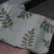 Tree Leaf Tan Burlap Gift Gemstone Pouch 5.25 x 3.75 Inches Q16