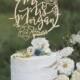 Floral cake topper, Custom Mr and Mrs cake topper, Rustic wedding cake topper, Floral wedding cake topper, Boho floral hoop