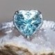 Aquamarine Engagement Ring - Adeline Ring with 9mm Heart cut Aquamarine by Laurie Sarah - LS5289