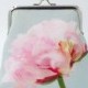pink purse with peony, bridesmaid gift