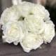 Silk Ranunculus Bouquet Simulation Artificial Flower Bouquet Ivory, Light Pink, Champagne Wedding Bouquet For Bridal Bridesmaids QT1-44