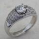 Canadian Diamond ring, diamond engagement ring, gold diamond ring, wedding diamond ring, ethical diamond ring, engagement diamond ring, pavé