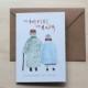 Wedding card ' forever and ever ' watercolour illustration couple