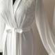 Maxi bridal robe, long robe for bride, lace maxi robe, white robe, bridal robe with Lace