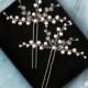 Bridal hair pin, wedding accessory for hair