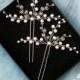 Bridal hair pins, wedding hair accessory
