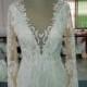 Floral lace sparkle wedding gown modern gorgeous breath taking bridal dress(ALEXA)