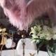 100 Dusky Pink/Grey Pink Ostrich feathers for wedding centerpiece