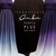 TDY Plus Size Ombre Purple Bridesmaid Maxi infinity dress / Multiway Dress / Convertible Wrap dress WITH Purple ombre Chiffon Overlay Skirt