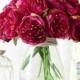Amaranth Silk Peony Bouquet Quality Fuchsia Wedding Flowers 5 Heads Artificial Peony Bouquet For Bridal Bridesmaids DIY Flowers Centerpieces
