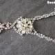 Crystal Bridal Necklace, Downton Abbey, Statement Necklace, Rhinestone Bib, Prom Jewelry, Deco, Rhinestone Necklace, Gatsby, 1950s Jewelry