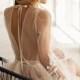 Maxi Luxury Bridal Robe, Lace Photo Shoot Dress, Boudoir Wedding Robe, See Through Long Gown