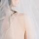 JASMINE Crystal Wedding Veil with Blusher, Crystal Wedding Veil, Crystal Bridal Veil, Bridal Veil, Wedding Veil, Crystal 2 Tier Veil