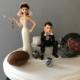 Tampa Bay Buccaneers Wedding Cake Topper Bridal Funny Football team Football Themed with matching garter Hair color changed for free