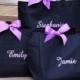 Set of 4 Personalized Tote Bags, Bridesmaid Tote Bags, Bridesmaid Gifts, Monogrammed