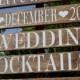 Directional Wedding Sign - Custom Sign- Welcome - Reception Sign - Dinner and Dancing -Backyard Wedding Sign - Rustic Stained - 4ft Stake