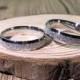 Hers and Hers Handmade rings, Couple Rings Set, Titanium Rings Set, Anniversary Rings Set