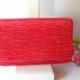 Vintage Red Evening Bag, Glamorous Red Clutch Bag,  EB-0722