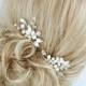 Wedding Hair Pins Set of 2, Bridal Hair Pins, Hair Accessories, Freshwater Pearls Crystal Hair Pins, Bridal hair piece, hair clip pearl