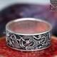 Viking Wolves ring. Wolf Ring.  Celtic Dogs ring. Viking wedding ring