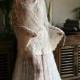 Victorian Lace Bed Jacket Bridal Lingerie Wedding Lingerie Lace Robe Bridal Robe Wedding Sleepwear Lace Lingerie Art Deco  Nightgown