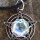 White Witch Pentacle Necklace/ Witch jewelry/ Witchcraft/ Wiccan Jewelry/ Pagan Jewelry/ Protection Talisman/ Pentagram Necklace/ Yule Gift