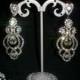 Sparkling wedding earrings silver colour, earrings for bride, earrings with rhinestines, silver earrings for wedding, sparkling earrings