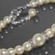 Pearl Bridal Bracelet, Swarovski Ivory Pearl Silver Wedding Bracelet, Dainty Pearl Bracelet, Ivory Pearl Bridal Jewelry, Bridesmaid Jewelry