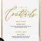 Signature Cocktail Sign, Wedding Cocktail Sign, Wedding Bar Sign, Signature Cocktails, Editable Wedding Sign Templates, TSS_27
