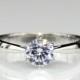 Best 1ct Tapered Sterling Silver Moissanite Wedding Ring